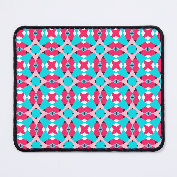 Item preview,  Colorful Abstract Interlocking Geomteric Tessellation Pink Pattern designed and sold by RoyalStarsPatts.