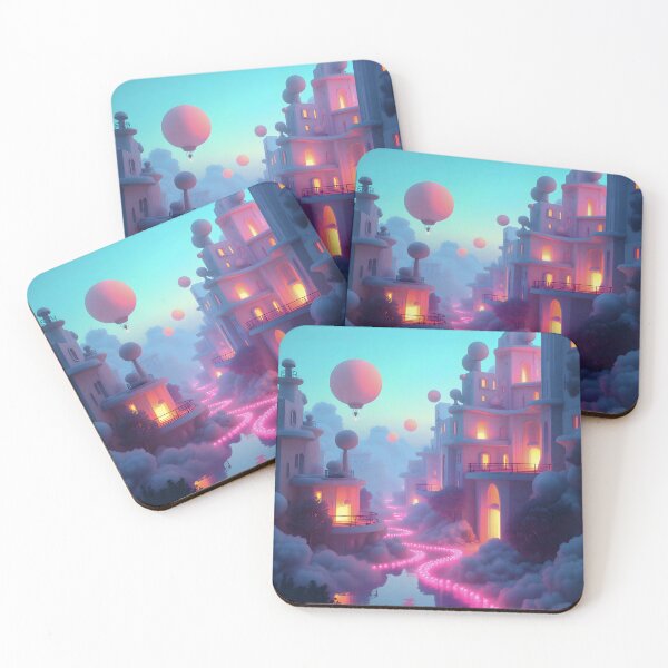 Item preview, Neon Abstract Surrealism Cityscape designed and sold by Greenway Creations.