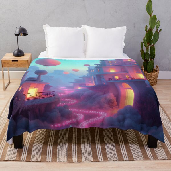 Item preview, Neon Abstract Surrealism Cityscape designed and sold by Greenway Creations.