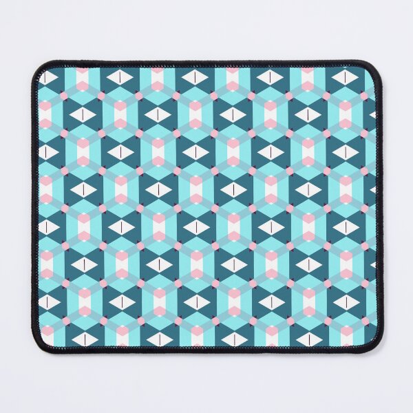 Item preview, Beautiful Modern Retro Diamond Star Pink Blue Geometric Abstract Pattern designed and sold by RoyalStarsPatts.