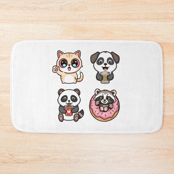 Item preview, Snack Squad – Cute Animal Sticker Pack designed and sold by SoftyDesigns.