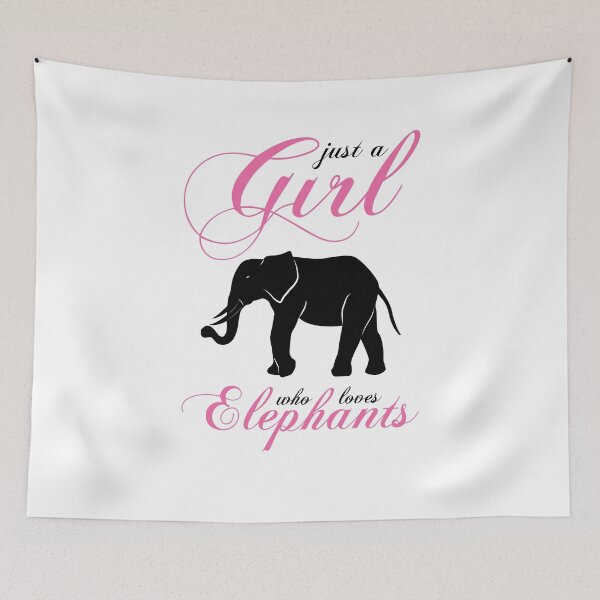 Item preview, Just a Girl Who Loves Elephants designed and sold by jaygo.