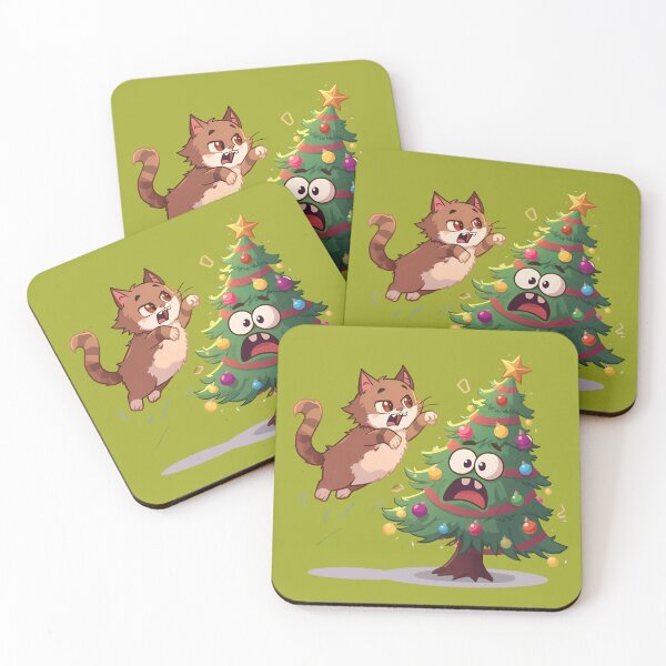 Item preview, Cat vs Christmas Tree – Holiday Chaos | ECHOPAW CO. designed and sold by EchopawCo.