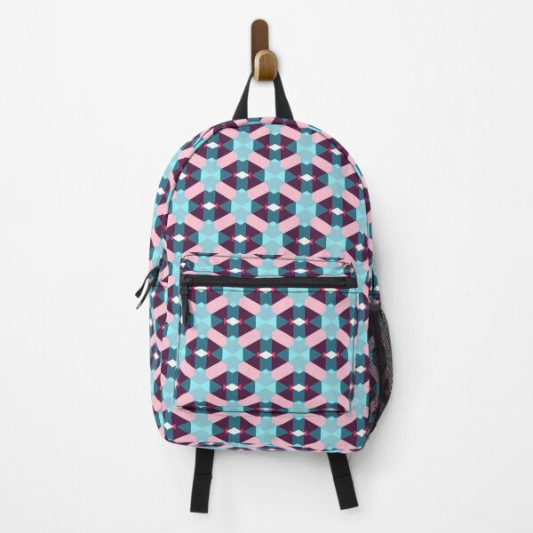 Item preview, Beautiful Abstract Interlocking Herringbone Tessellation Pink Geometric Abstract Pattern designed and sold by RoyalStarsPatts.