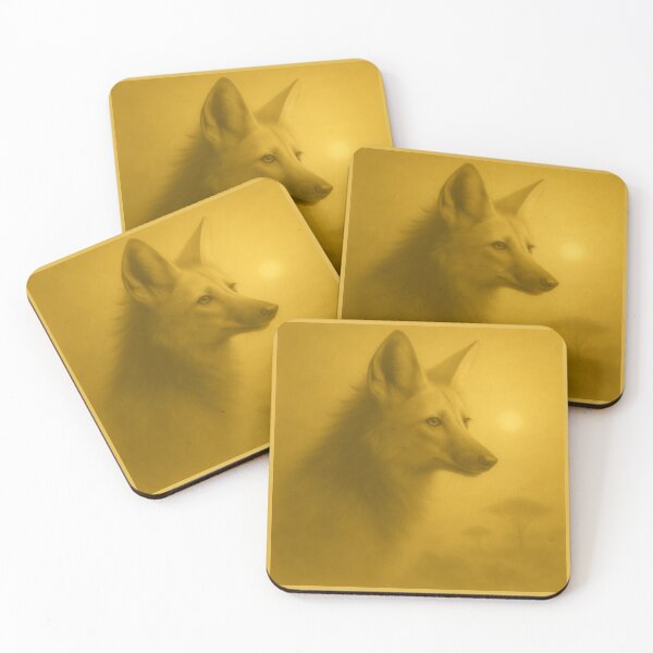 Item preview, Maned Wolf – Golden Mist Spirit Portrait designed and sold by GeoWild Designs.