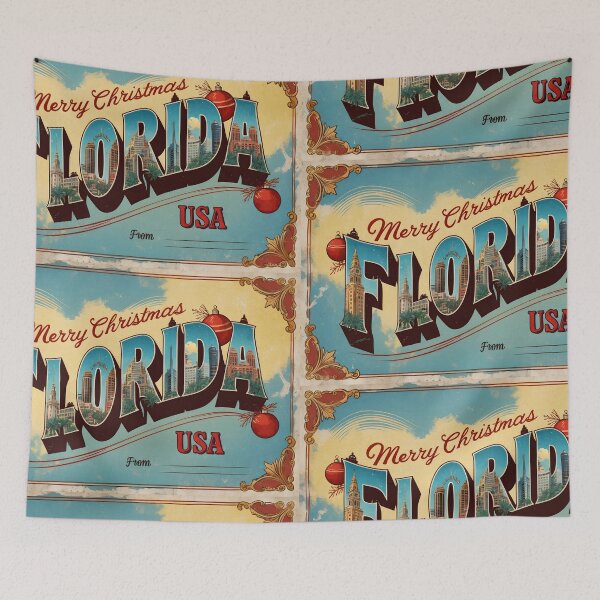 Item preview, Merry Christmas From Florida USA Postcard Greetings Retro Travel Vintage designed and sold by TravelPostcardGems.