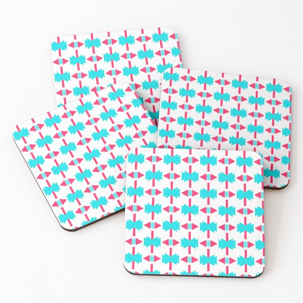 Item preview, Beautiful Modern Irregular Interlocking Star Pink Blue Geometric Abstract Pattern designed and sold by RoyalStarsPatts.