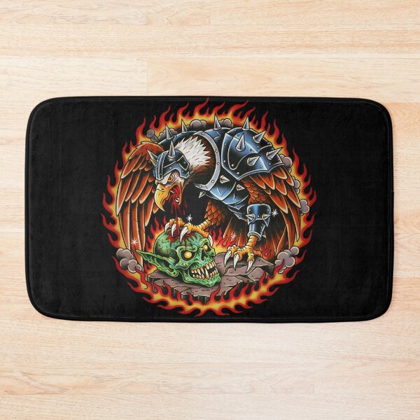 Item preview, Armored Eagle Eating Goblin - Retro Fantasy designed and sold by CoffinsArt.
