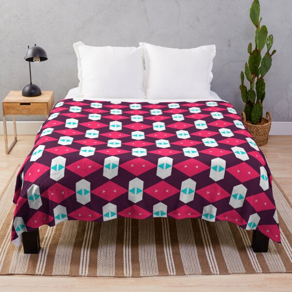 Item preview, Colorful Abstract SubwayTile Fishbone Pink Abstract Geomteric Pattern designed and sold by RoyalStarsPatts.
