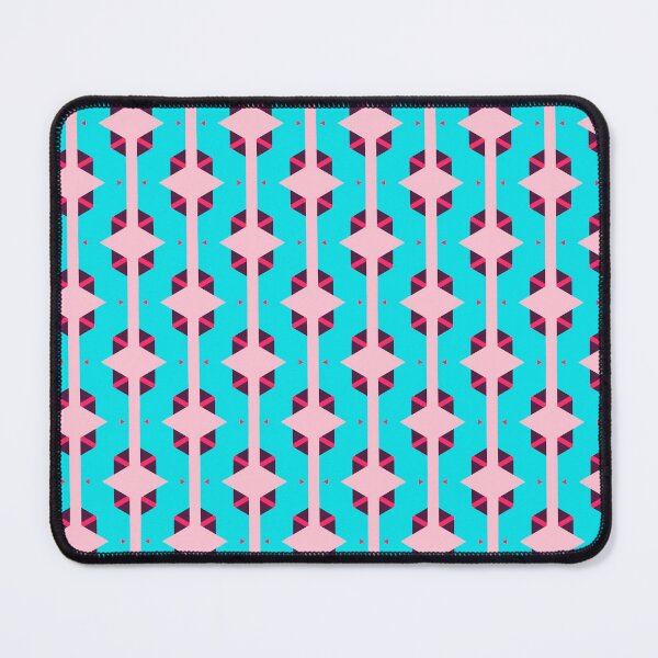 Item preview, Beautiful Stripe Fishbone Interlocking Tessellation Pink Geomteric Pattern designed and sold by RoyalStarsPatts.