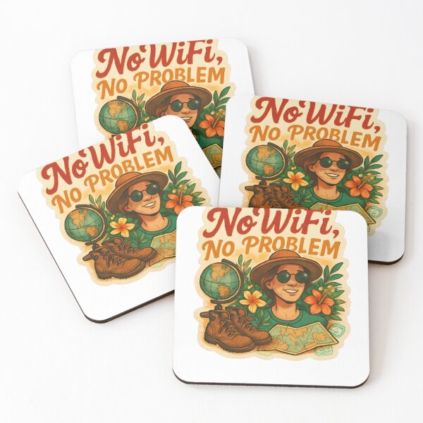 Item preview, No Wifi No Problem Adventure Vintage Travel designed and sold by Retro-Anime9.