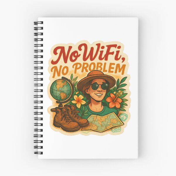 Item preview, No Wifi No Problem Adventure Vintage Travel designed and sold by Retro-Anime9.