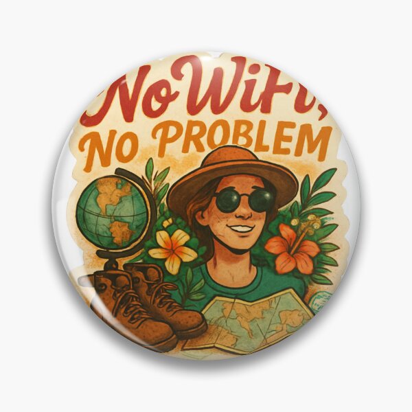 Item preview, No Wifi No Problem Adventure Vintage Travel designed and sold by Retro-Anime9.