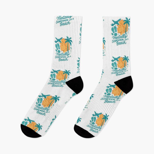 Item preview, Mentally Somewhere on a Beach Adventure Vintage Travel designed and sold by Retro-Anime9.