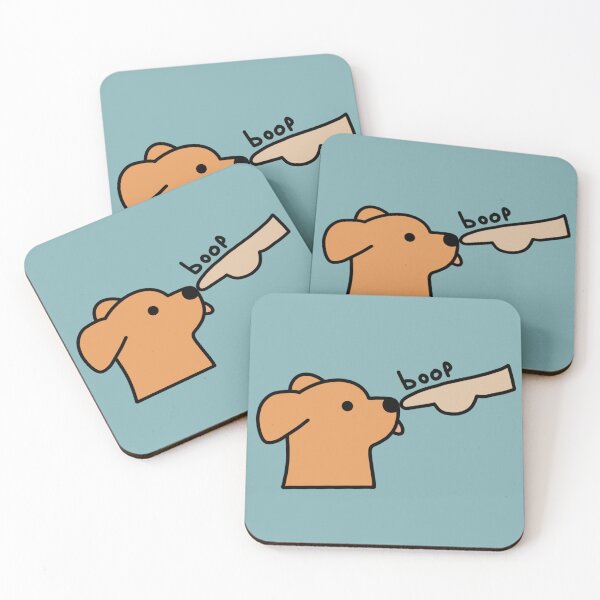 Item preview, Boop - dog getting booped on the nose - cute dog art designed and sold by aziza-doodles.