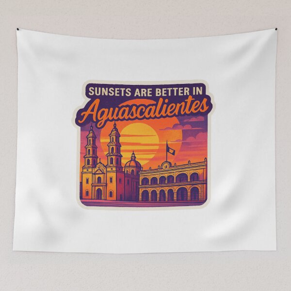 Item preview, Sunsets are better in Aguascalientes Adventure Vintage Travel designed and sold by Retro-Anime9.