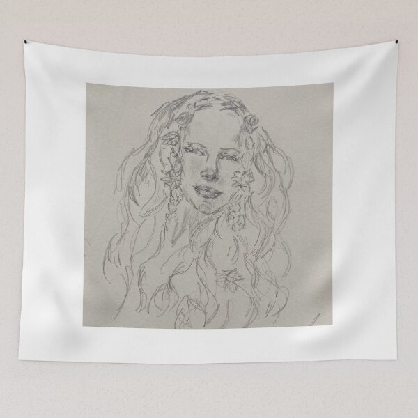 Item preview, Pretty girl with daisies in her hair designed and sold by ElenaCarin97.