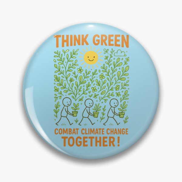 Item preview, Think Green – Climate Action Starts with Us designed and sold by VoglR.
