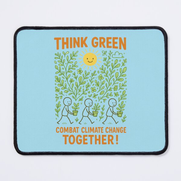 Item preview, Think Green – Climate Action Starts with Us designed and sold by VoglR.