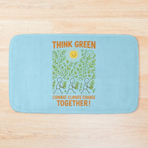 Item preview, Think Green – Climate Action Starts with Us designed and sold by VoglR.
