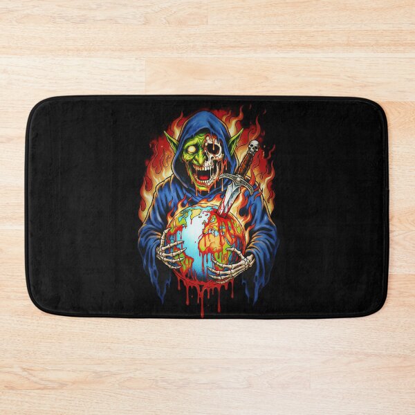 Item preview, Goblin Stabbing Earth - Apocalyptic Bleeding Planet designed and sold by CoffinsArt.