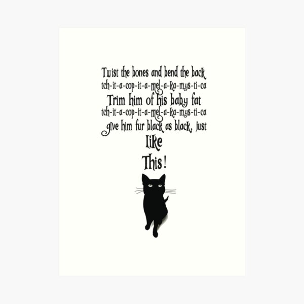 twist the bones and bend the back Art Print