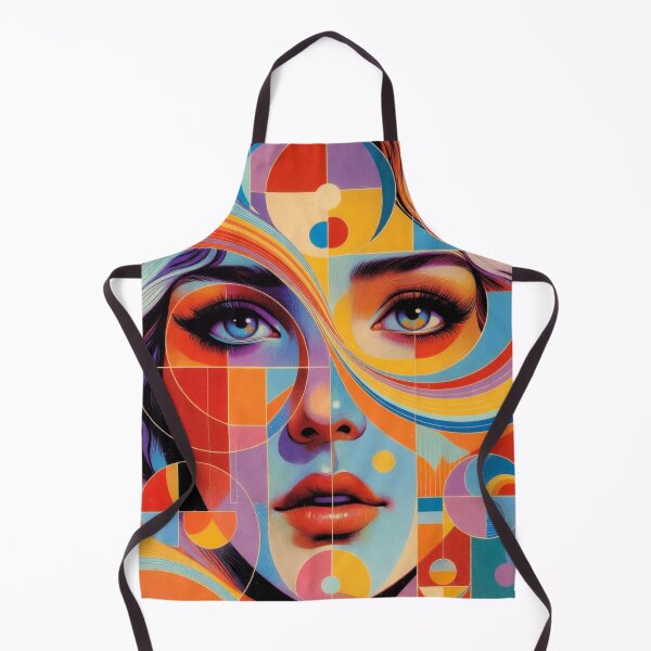 Item preview, Geometric Abstract Pop Art Female Portrait designed and sold by JonelleTshirts.