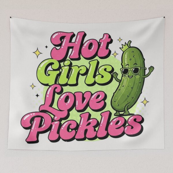 Item preview, Hot Girls love pickles designed and sold by FitEnvy.