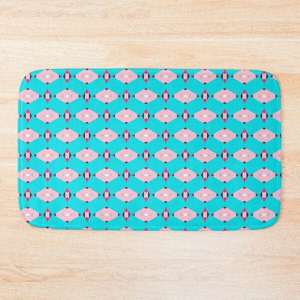 Item preview, Colorful Uneven  Abstract Herringbone Geomteric Pattern Pink designed and sold by RoyalStarsPatts.