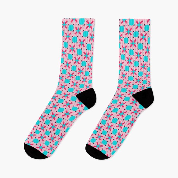 Item preview, Cute Diamond Herringbone Blue Pink Geometric Abstract Pattern designed and sold by RoyalStarsPatts.