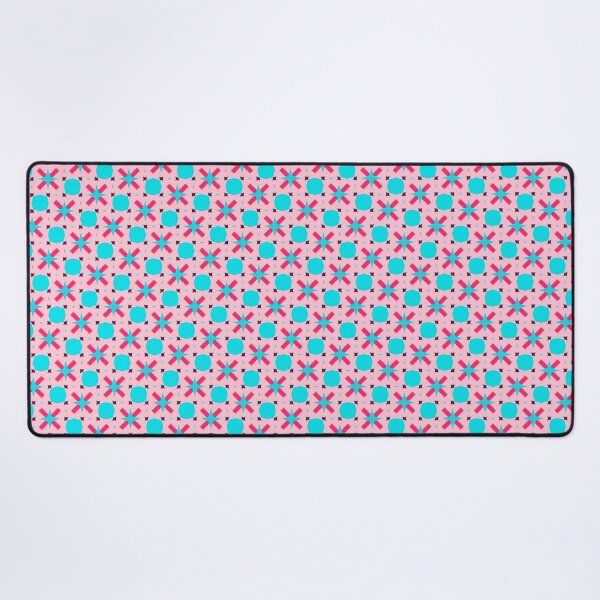 Item preview, Cute Diamond Herringbone Blue Pink Geometric Abstract Pattern designed and sold by RoyalStarsPatts.