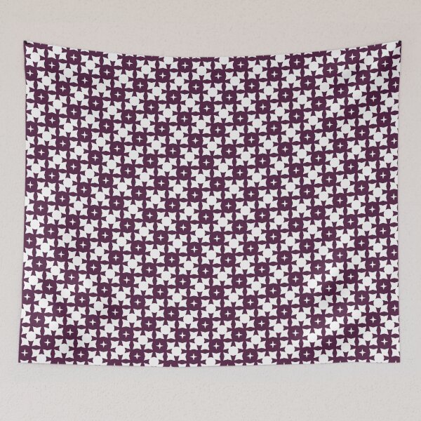 Item preview, Beautiful Brown And White Modern Crosshatch Star Interlocking Pattern designed and sold by RoyalStarsPatts.