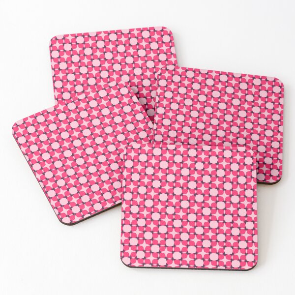 Item preview, Beautiful Parquet Star Interlocking Pink Geomteric Pattern designed and sold by RoyalStarsPatts.