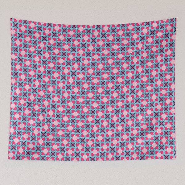 Item preview, Cute Modern Uneven Herringbone Pink Geometric Abstract Pattern designed and sold by RoyalStarsPatts.