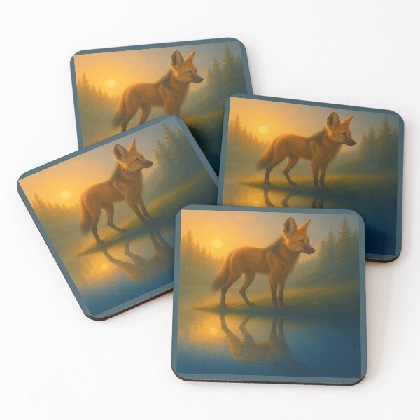Item preview, Maned Wolf – Reflection at Golden Dusk designed and sold by GeoWild Designs.