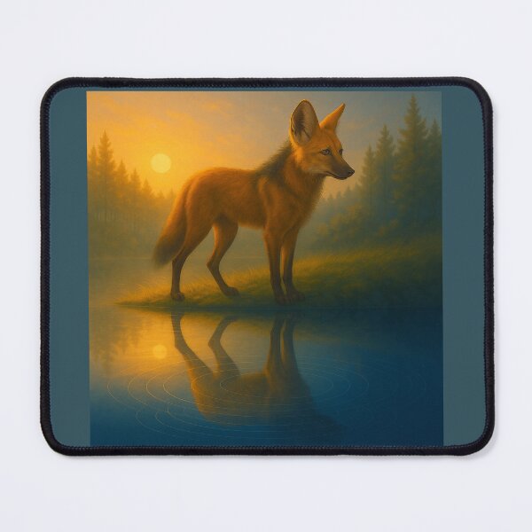 Item preview, Maned Wolf – Reflection at Golden Dusk designed and sold by GeoWild Designs.