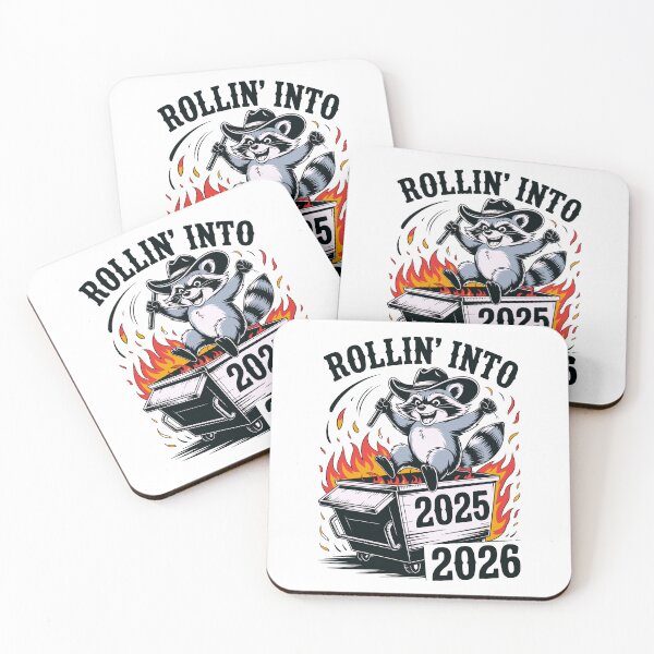 Item preview, Rollin Into 2026 Raccoon Funny Dumpster Fire 2025 New Year  designed and sold by designleon19.