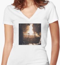 Papertrail. Women's Fitted V-Neck T-Shirt