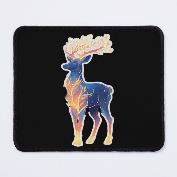 Item preview, Cosmic Fire Deer – Galaxy Antlers Fantasy Art designed and sold by DailySparks.
