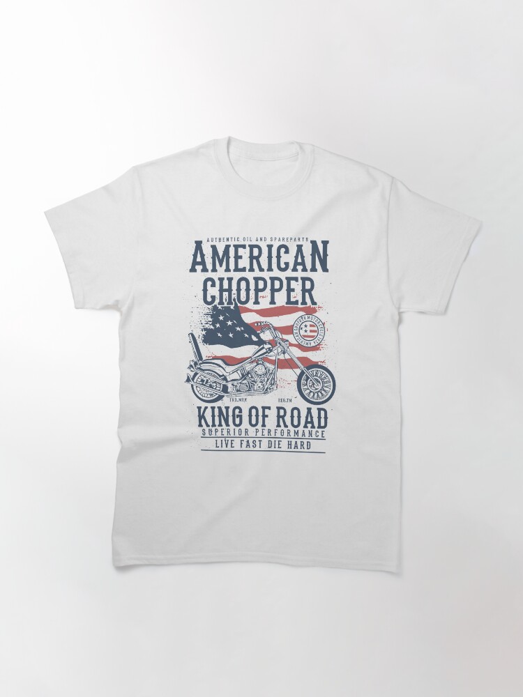 Alternate view of American Chopper King of Road Biker T-shirt Classic T-Shirt
