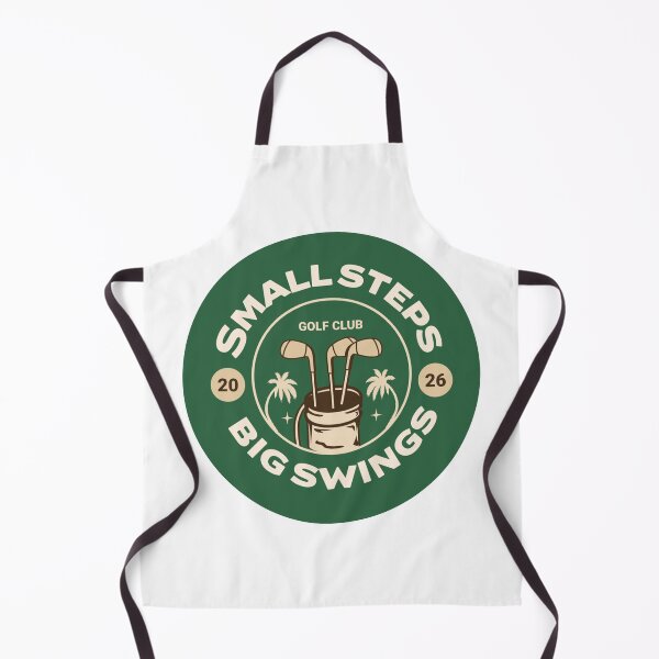 Item preview, Small Steps Big Swings Vintage Golf Club Badge Design designed and sold by Lamassatshop.