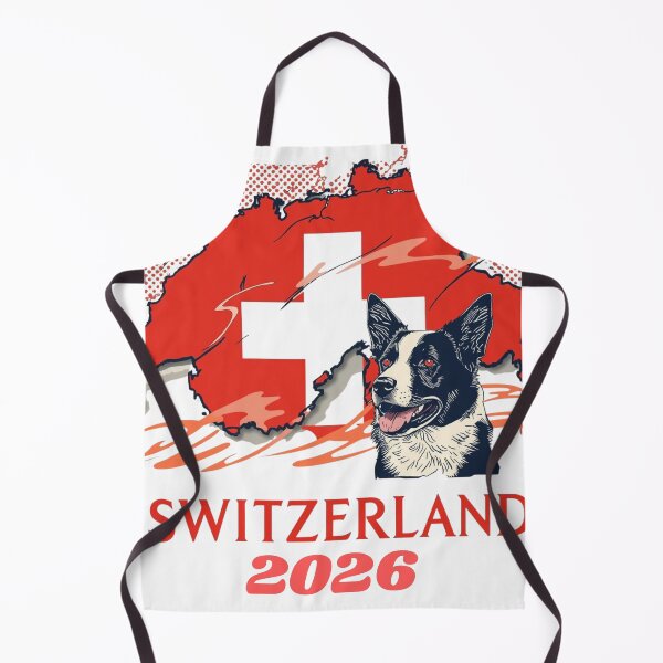 Item preview, T-shirt Football Suisse 2026 - Carte, Drapeau et Chien Suisse. designed and sold by printeGear.