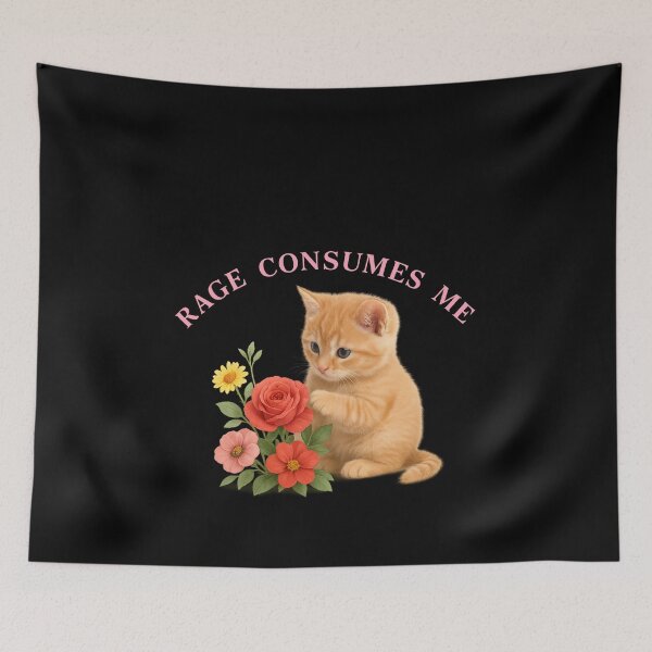 Item preview, Rage Consumes Me Funny cat designed and sold by IdealDo.