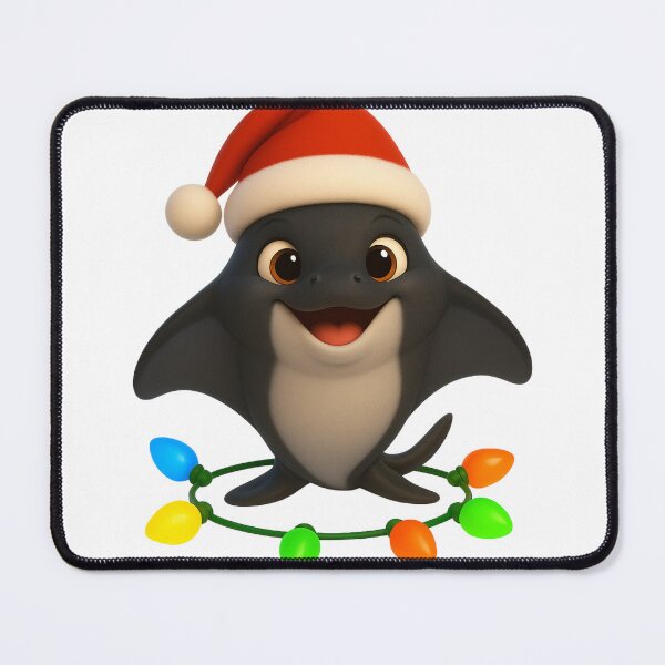 Item preview, Christmas Manta Ray designed and sold by Sillytoe.
