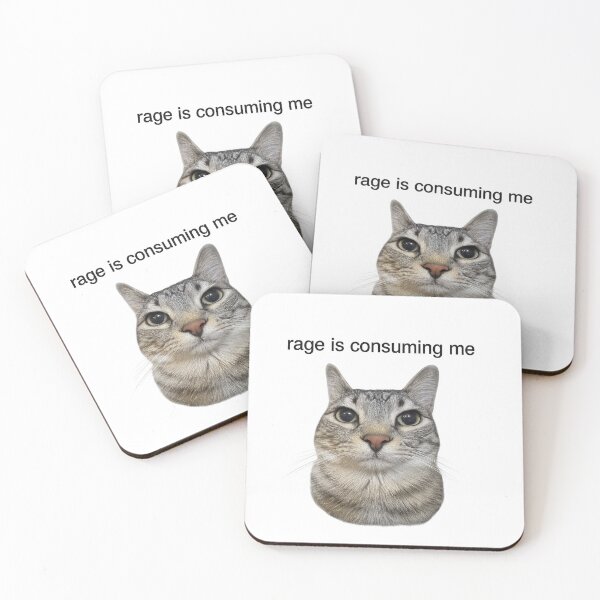 Item preview, Rage Consumes Me Funny cat designed and sold by IdealDo.