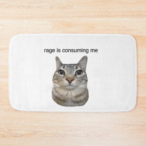 Item preview, Rage Consumes Me Funny cat designed and sold by IdealDo.