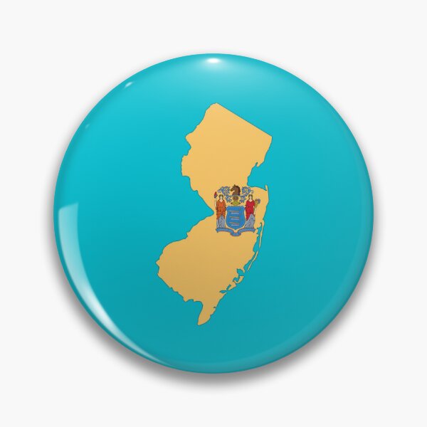 Item preview, New Jersey State Pride, Vintage Map & Seal designed and sold by mashmosh.