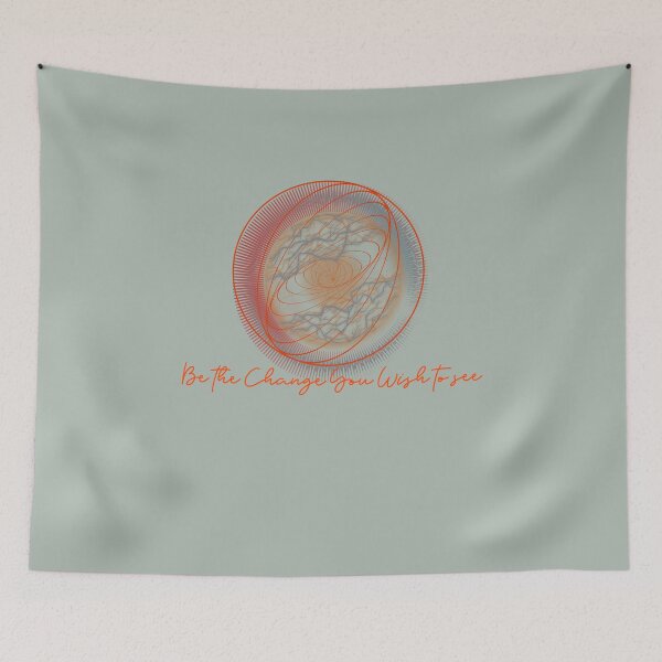 Item preview, Be the Change You Wish to See active lifestyle. designed and sold by "Vibe & Style Merch".