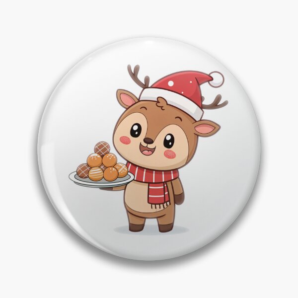 Item preview, Sweet Reindeer with Chocolate Truffles – Cozy Holiday Art by Vivo Studio designed and sold by VivoStudio.