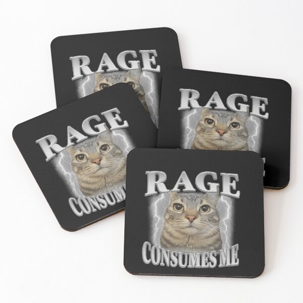 Item preview, Rage Consumes Me Funny cat designed and sold by IdealDo.
